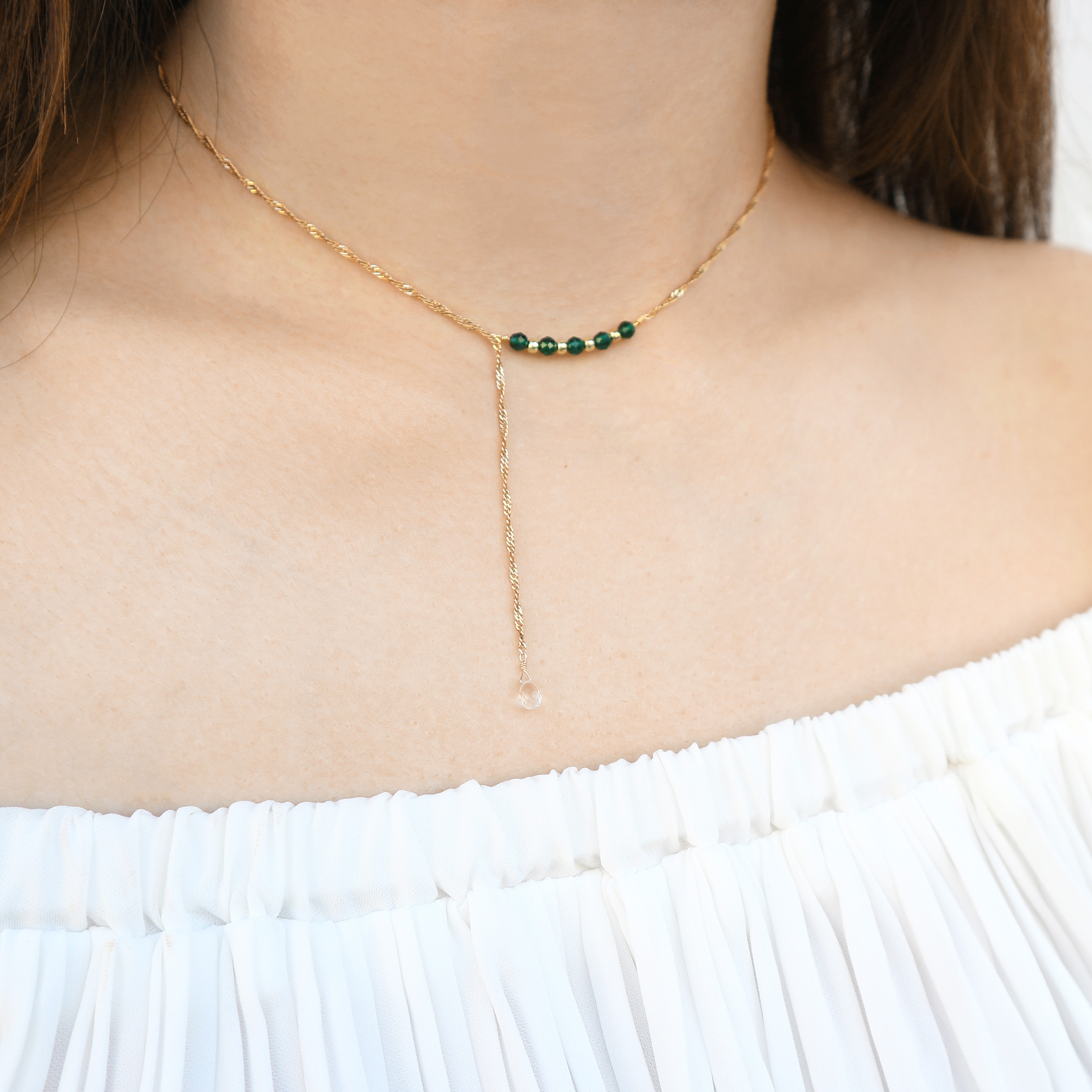 Matcha Lime Fizz 項鍊｜綠尖晶石 |