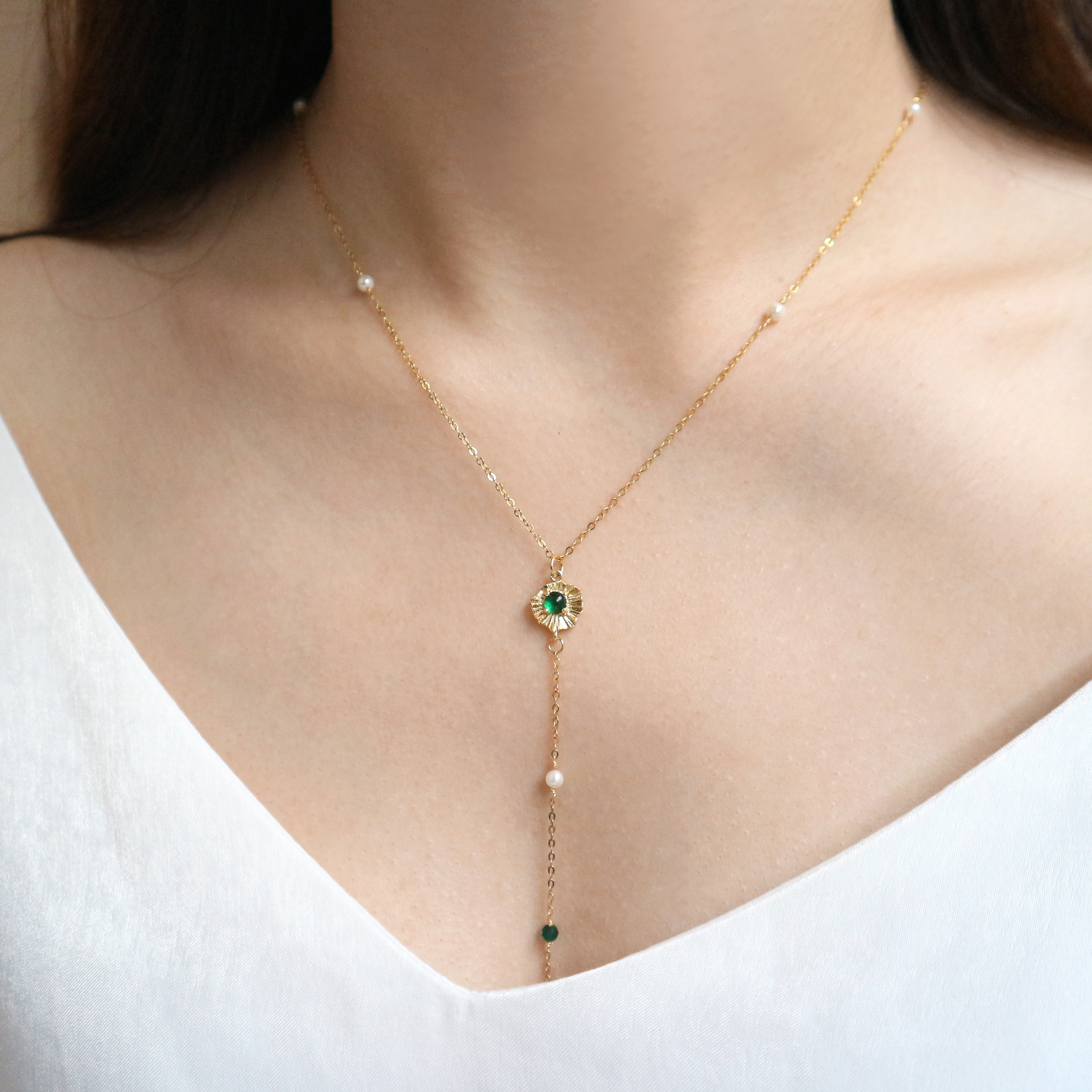 Aphrodite 珍珠Y字鍊