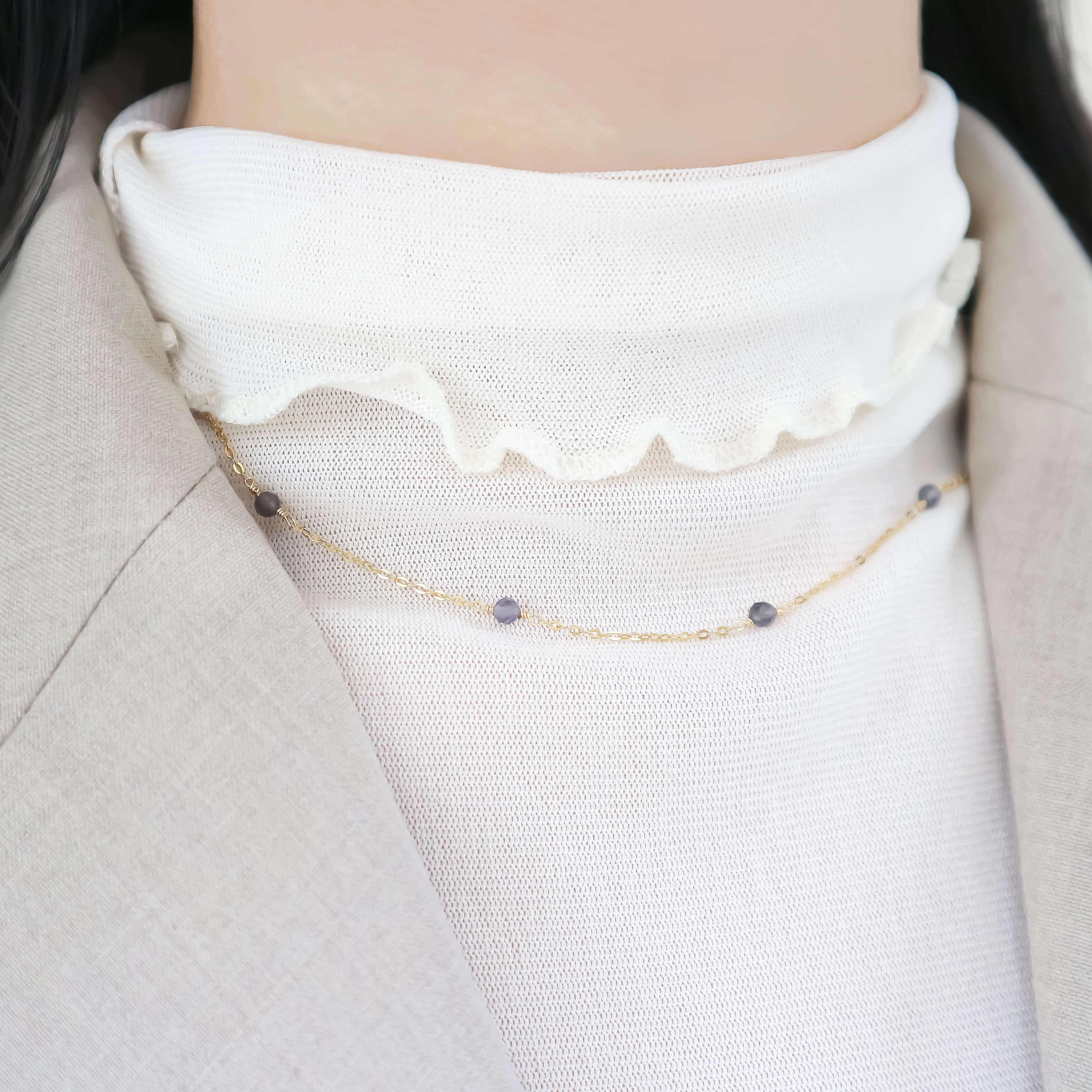 Purple Rain 項鍊-14K注金