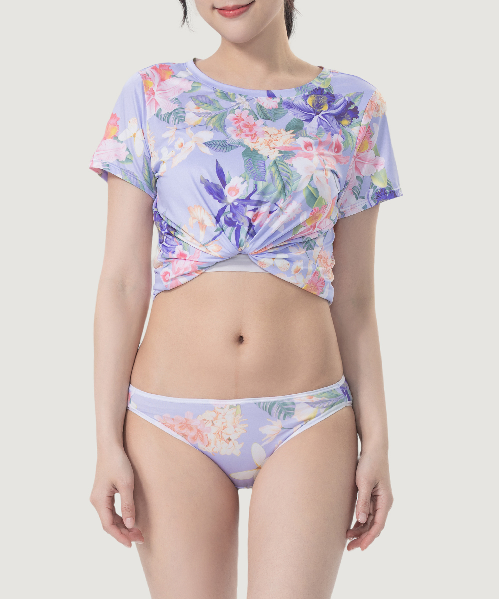 COOLPLUS旅行 女印花中腰三角褲 UE034025