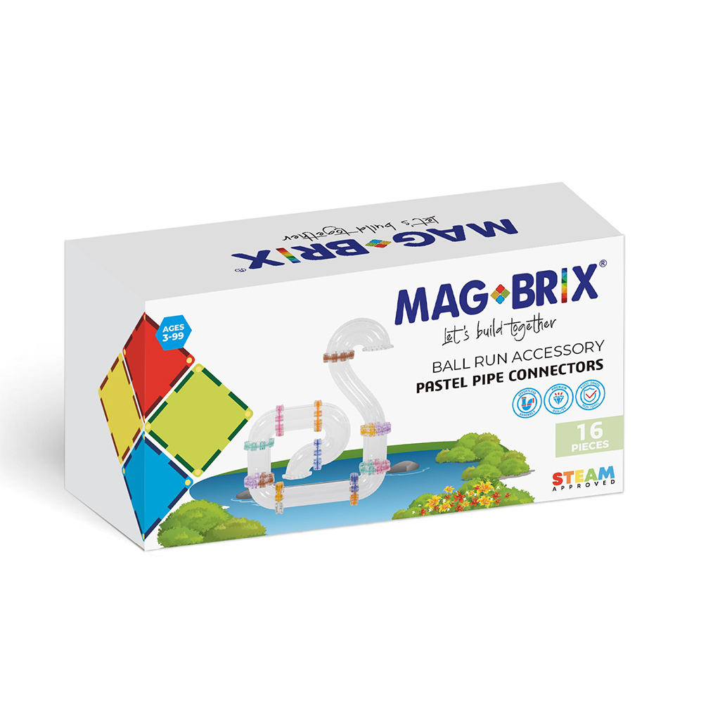MAGBLOX－MAGBRIX 積木球道連結配件 16 pcs（共兩色）