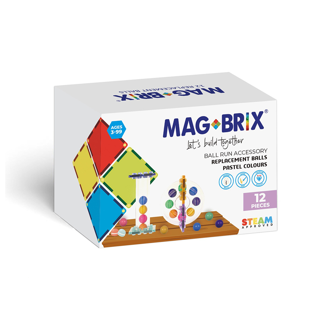 MAGBLOX-MAGBRIX無毒楓木繽紛/粉彩木球組 12pcs 2選一
