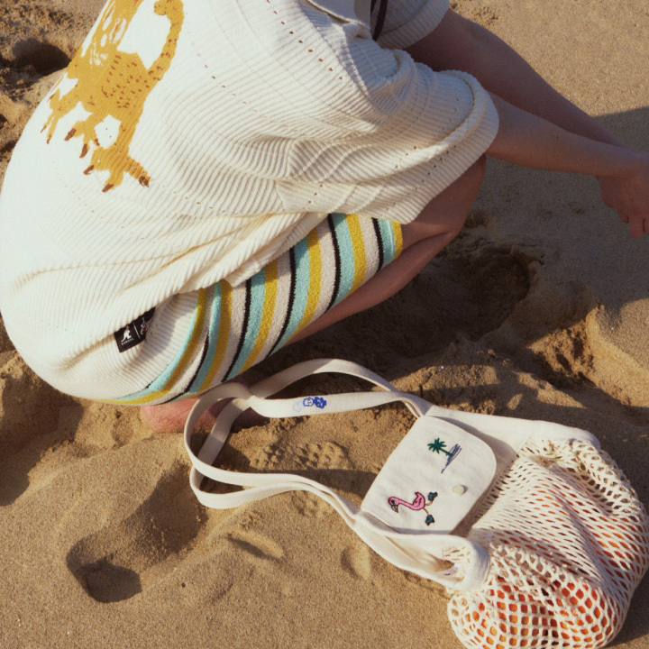 <韓國代購> KANGOL X I SCREAM COLOUR NET BAG