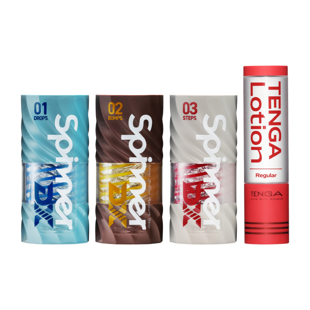 SPINNER DX 極上迴旋杯 3款 + TENGA LOTION套組