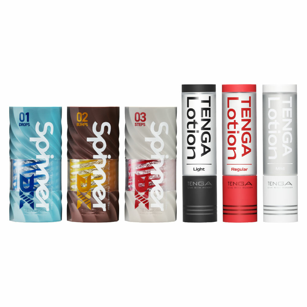 SPINNER DX 極上迴旋杯 3款 + TENGA LOTION 3款套組