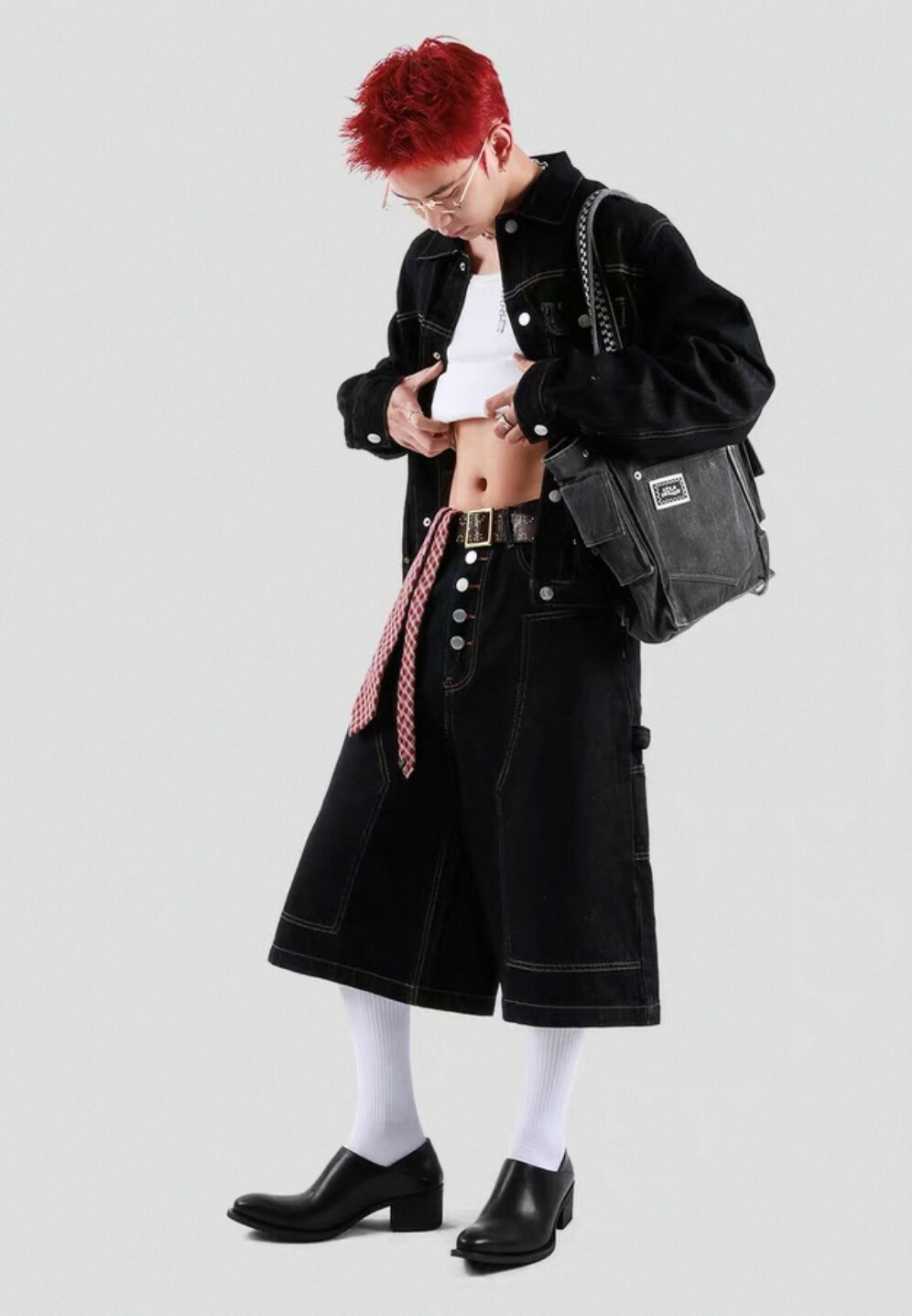 HANQIA 設計 尖頭 增高 #皮鞋