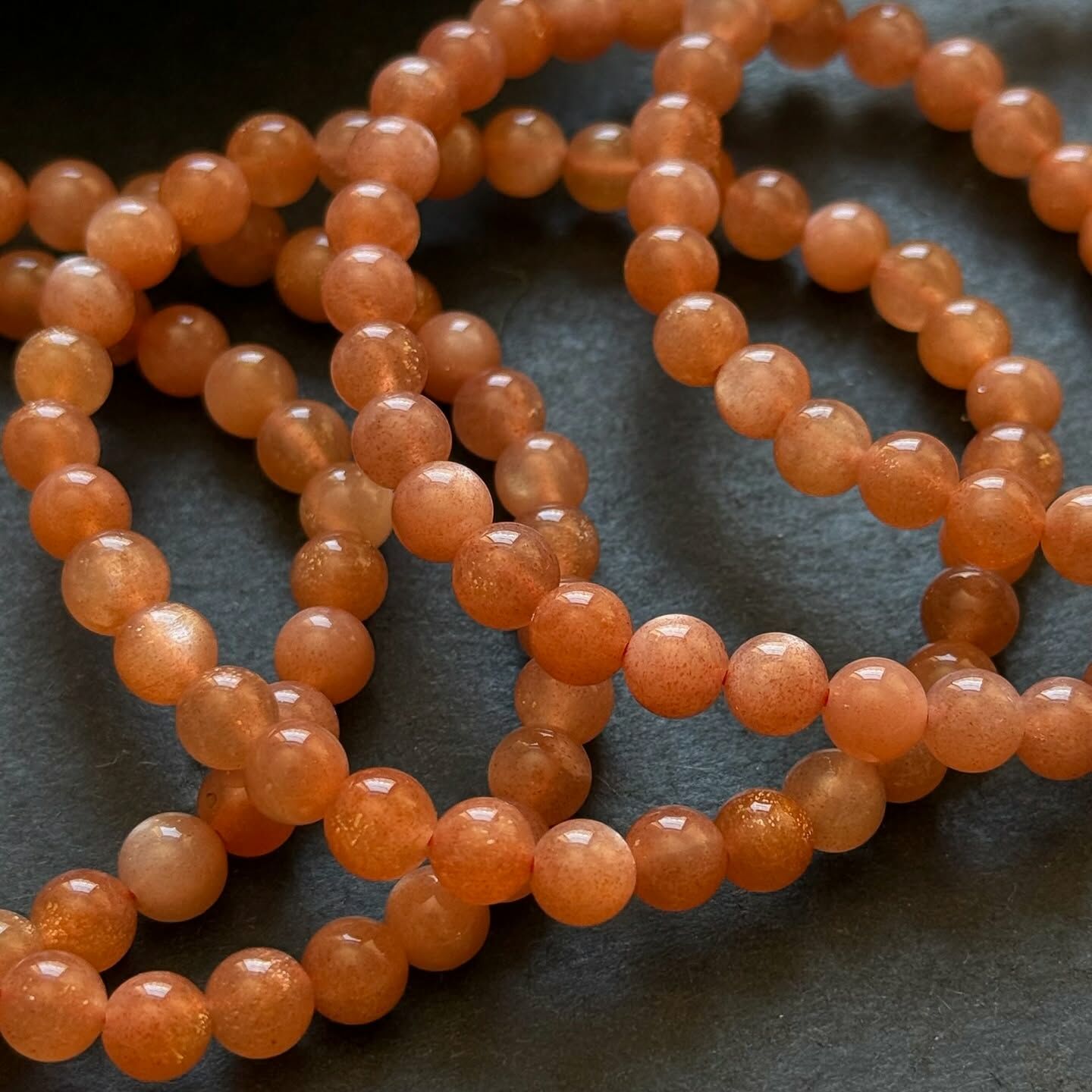 [原石] 蜜桃月光石 / 橙月光石 水晶手串