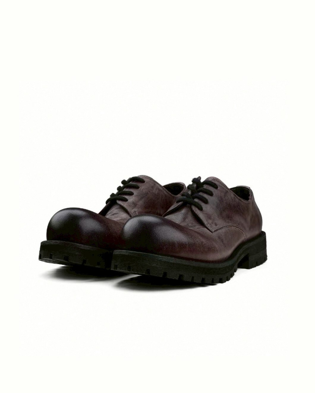 HANQIA 手工擦皮 休閒 圓頭 #皮鞋