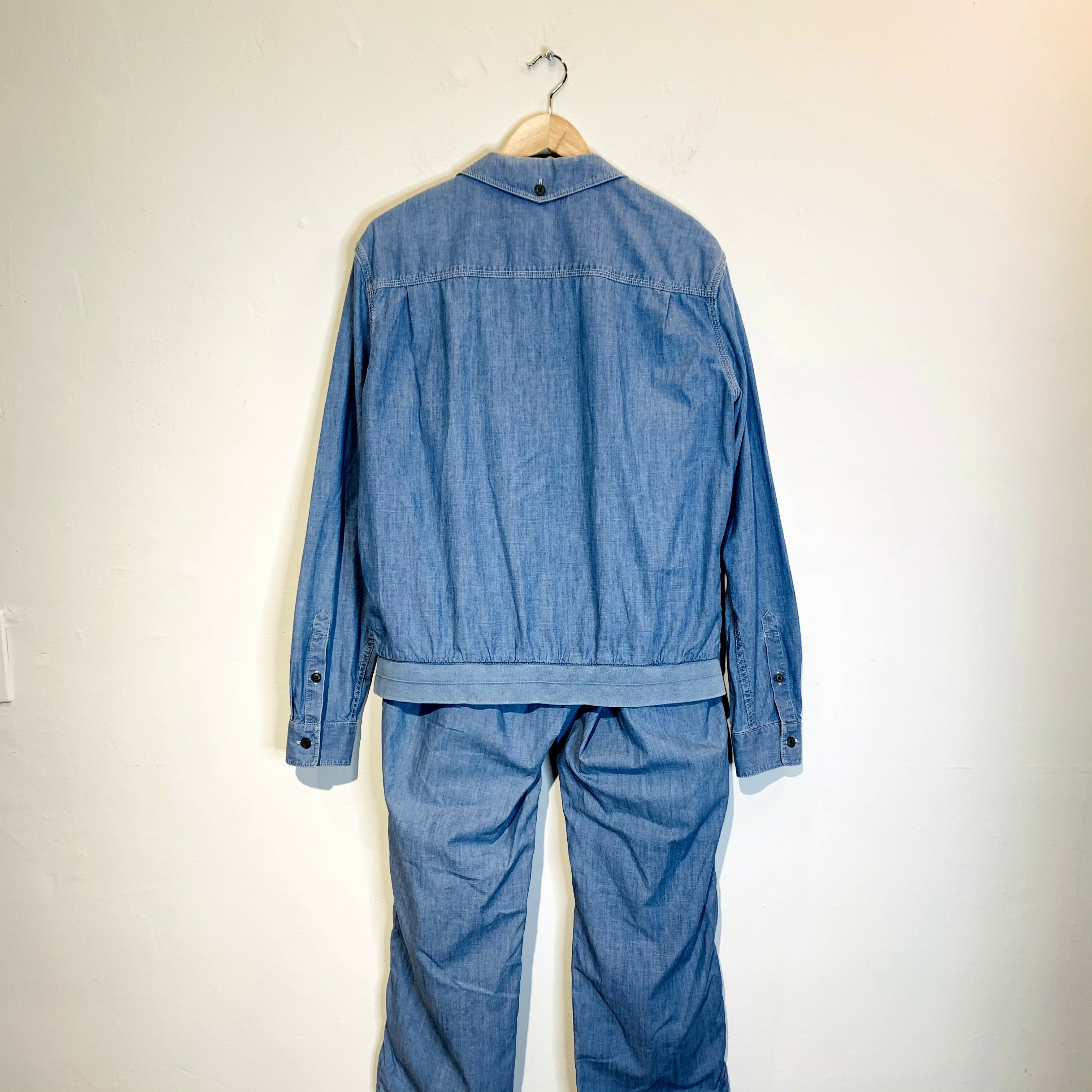 Uniqlo and LEMAIRE  311-169521 輕丹寧 牛仔襯衫褲 SIZE L