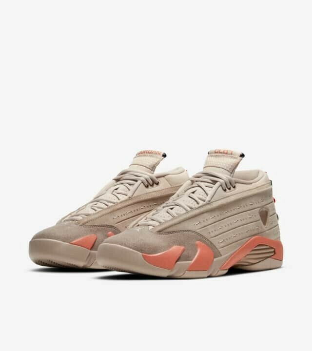 CLOT x Air Jordan 14 Low "Terracotta" DC9857-200 SIZE 27CM