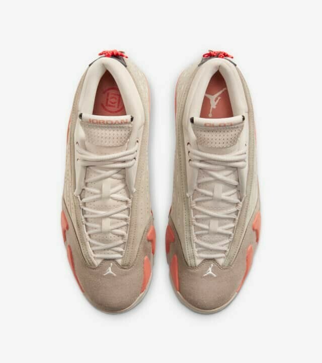 CLOT x Air Jordan 14 Low "Terracotta" DC9857-200 SIZE 27CM