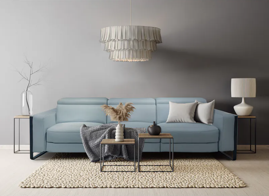 全牛皮電動沙發