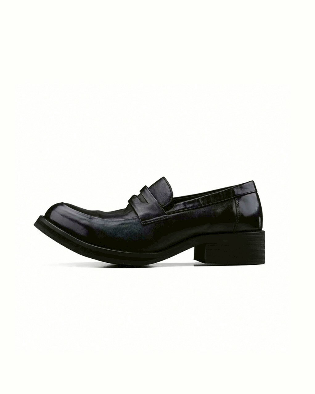 HANQIA 水洗 微尖頭 厚底增高 德比鞋 #皮鞋