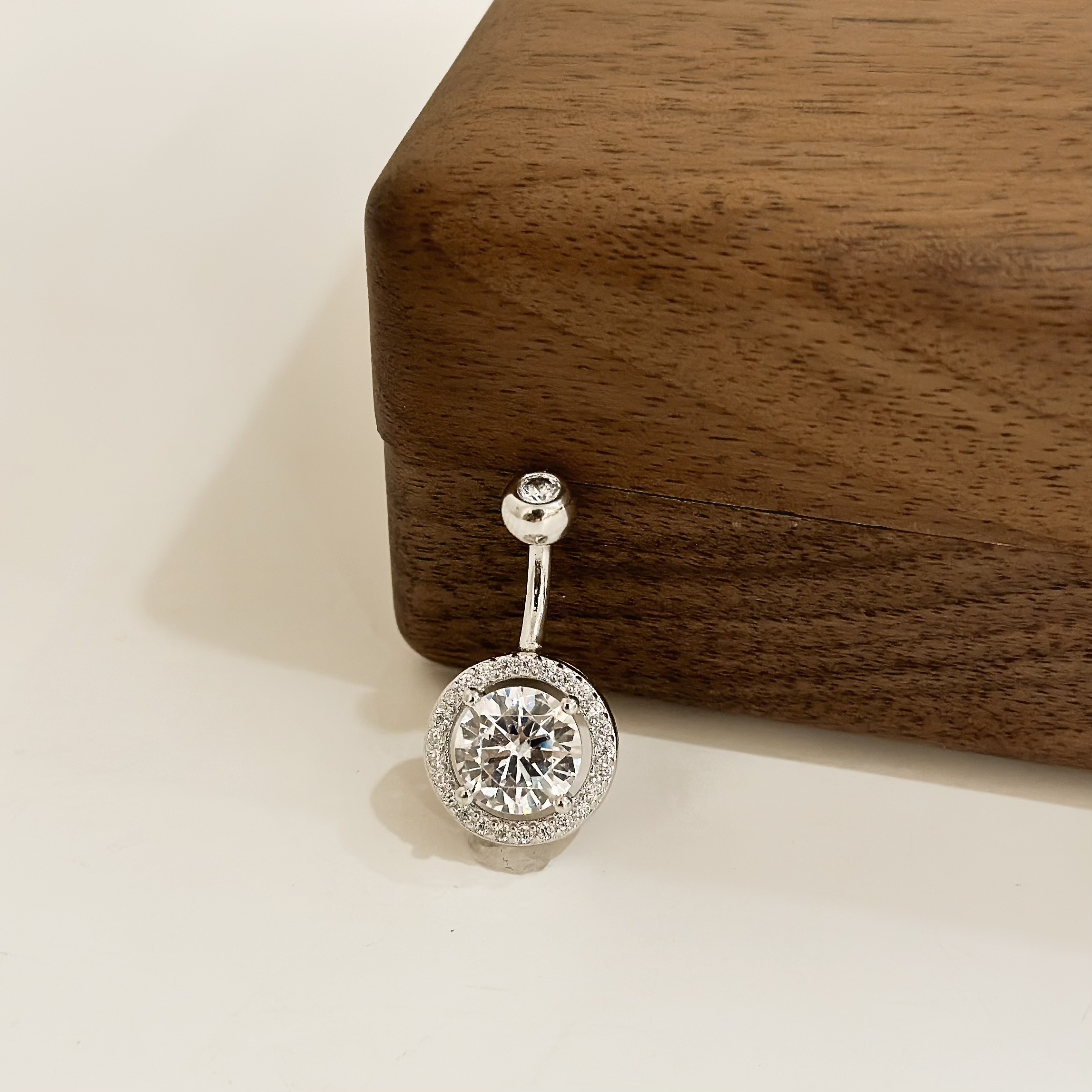 【純銀】精緻鋯石款肚環