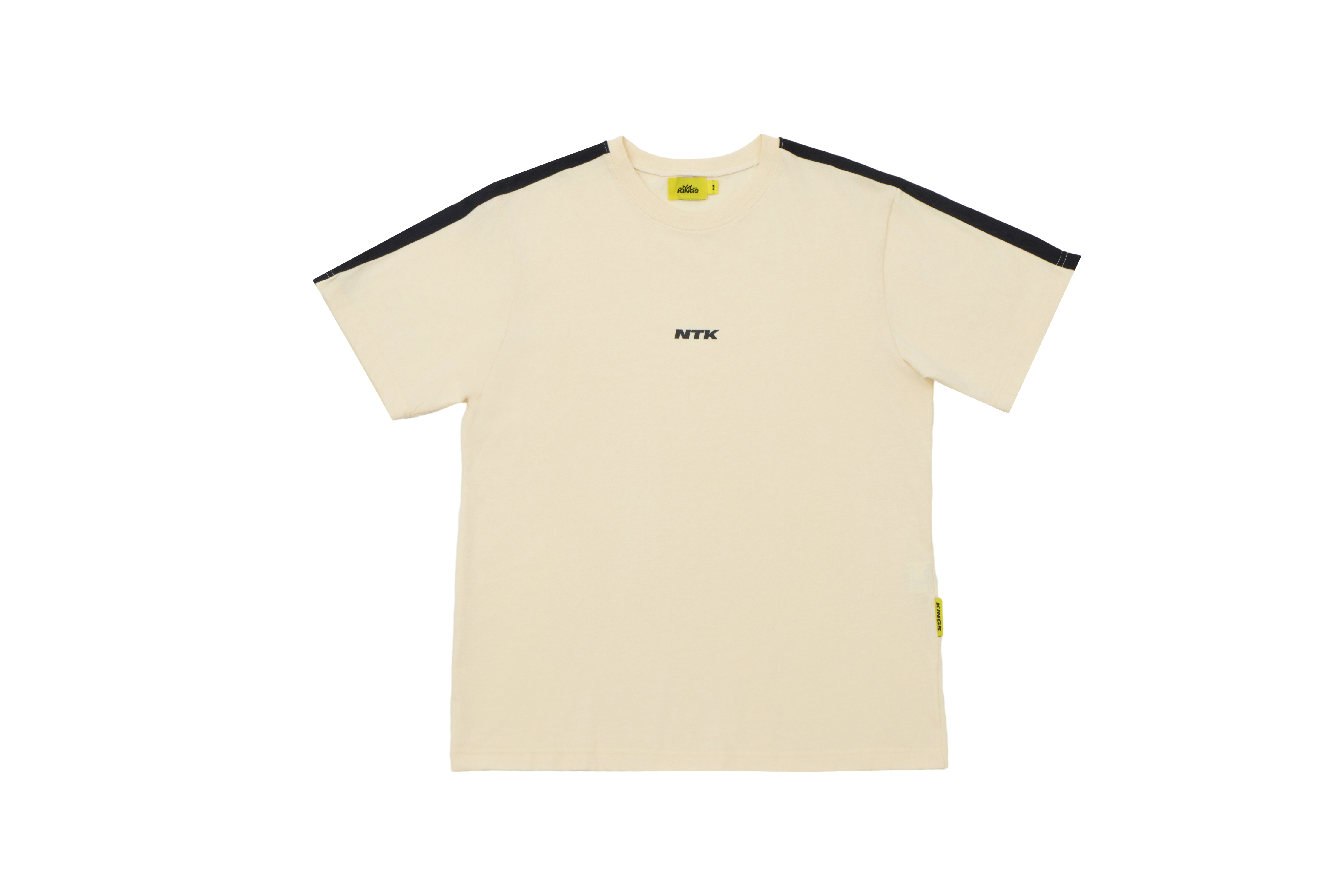 NTK 撞色肩線短袖 (米)