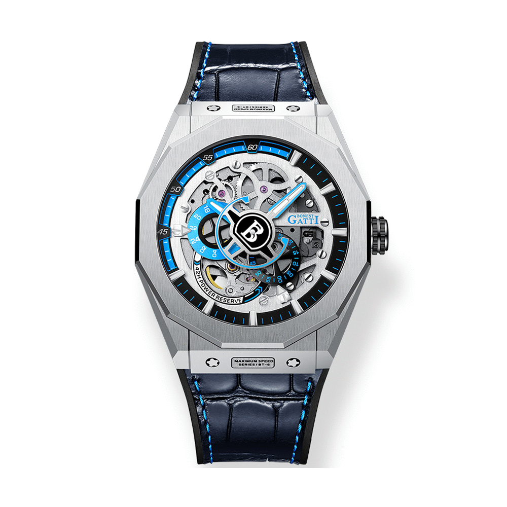 【Bonest Gatti 布加迪】 競速天使系列 BG7601-B 賽車 超跑 奔馳 撞色設計 星辰機芯 機械 手錶  -