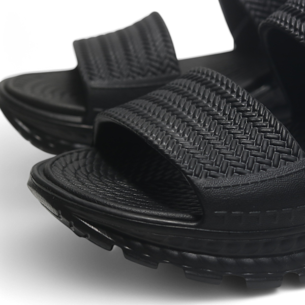SKECHERS 涼鞋 ARCH FIT 全黑 防水 編織 涼拖鞋 女 111461BBK