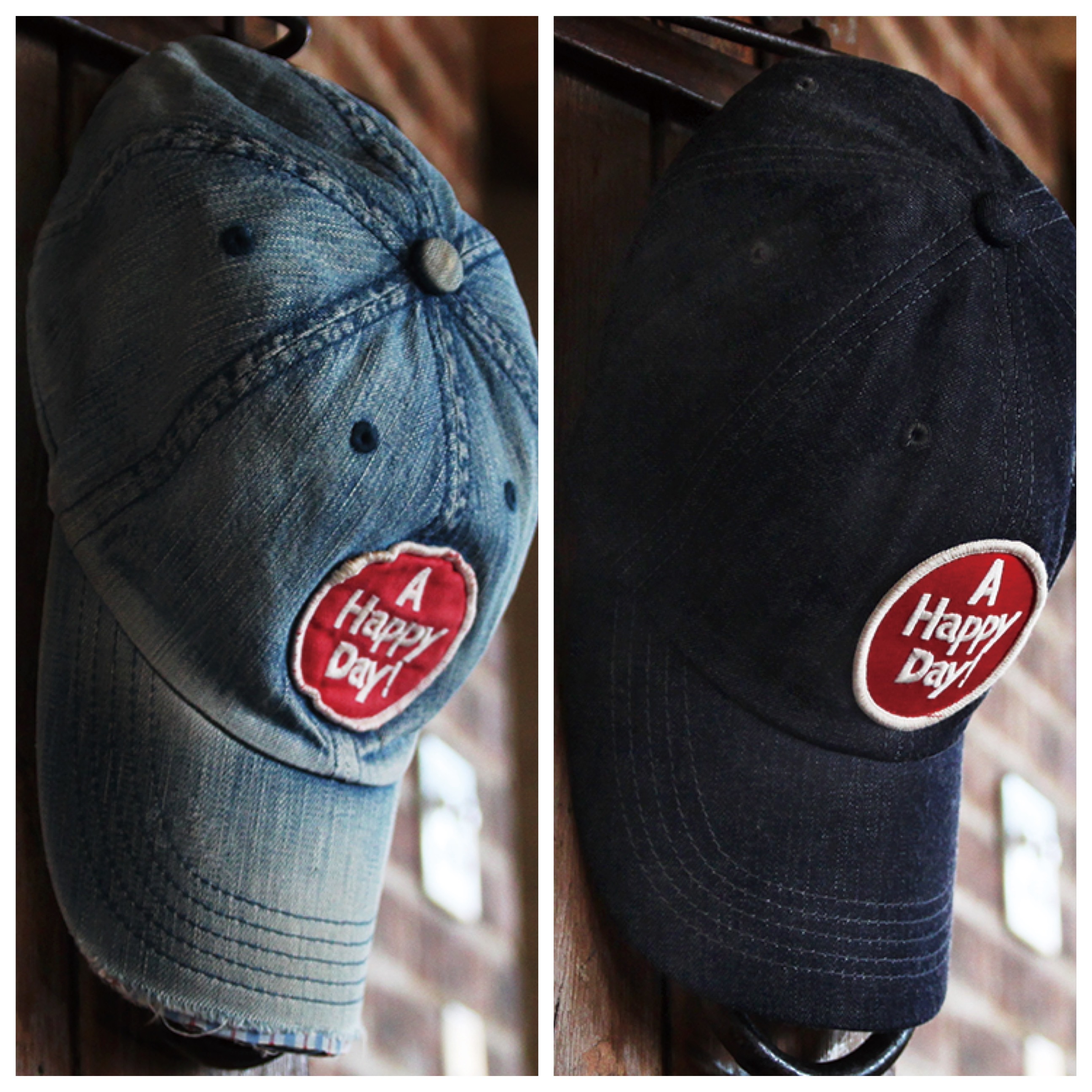 UES A HAPPY DAY Denim BASBALL CAP
