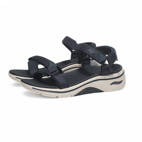 SKECHERS 涼鞋 GO WALK ARCH FIT 2.0 深藍 足弓 運動涼鞋 女 140876NVY