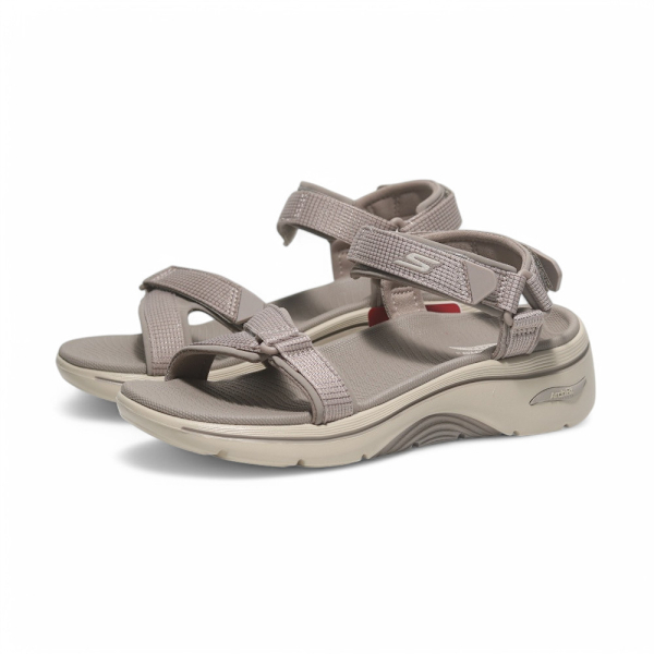 SKECHERS 涼鞋 GO WALK ARCH FIT 2.0 卡其 足弓 運動涼鞋 女 140876TPE