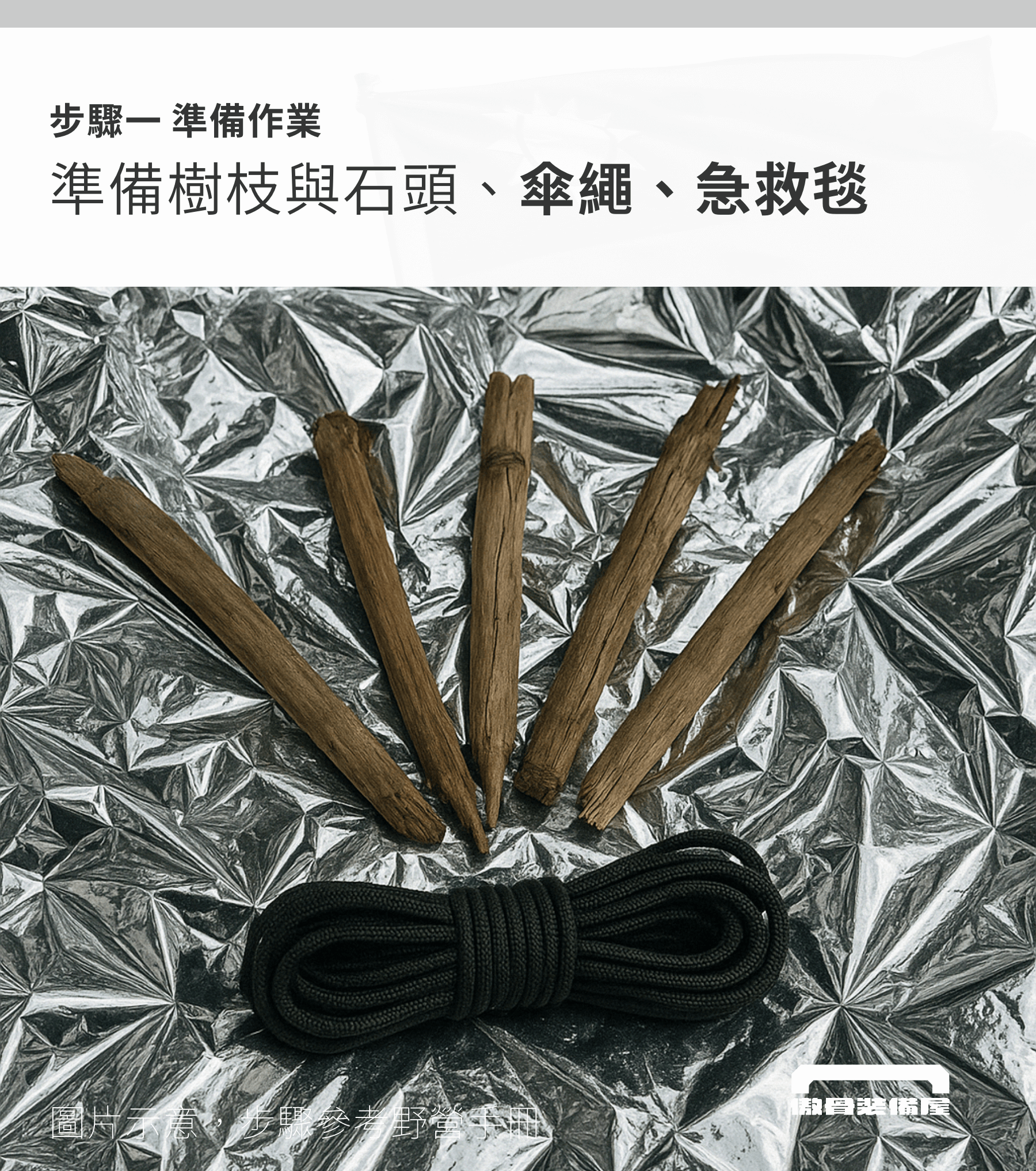 預算不到一百元，用急救毯打造一人庇護帳：戶外必學技巧