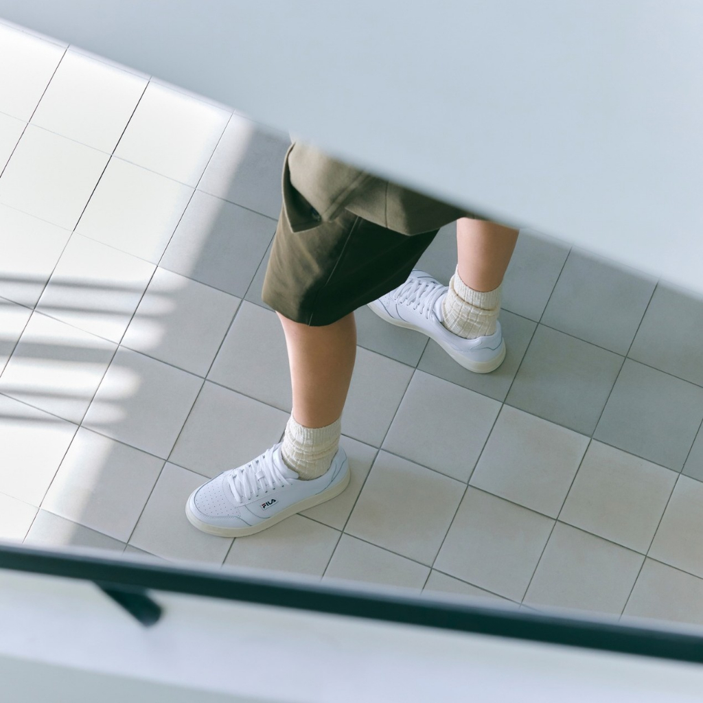 韓國限定 FILA TARGA CLASSIC 奶油底小白鞋