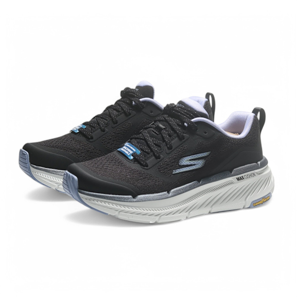 SKECHERS 慢跑鞋 MAX CUSHIONING 2.0 黑紫 固特異 支撐 女 129700BKLV