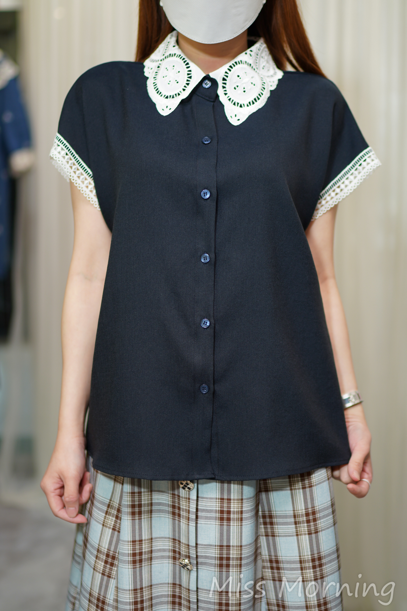 通花領透氣上衣(14531)