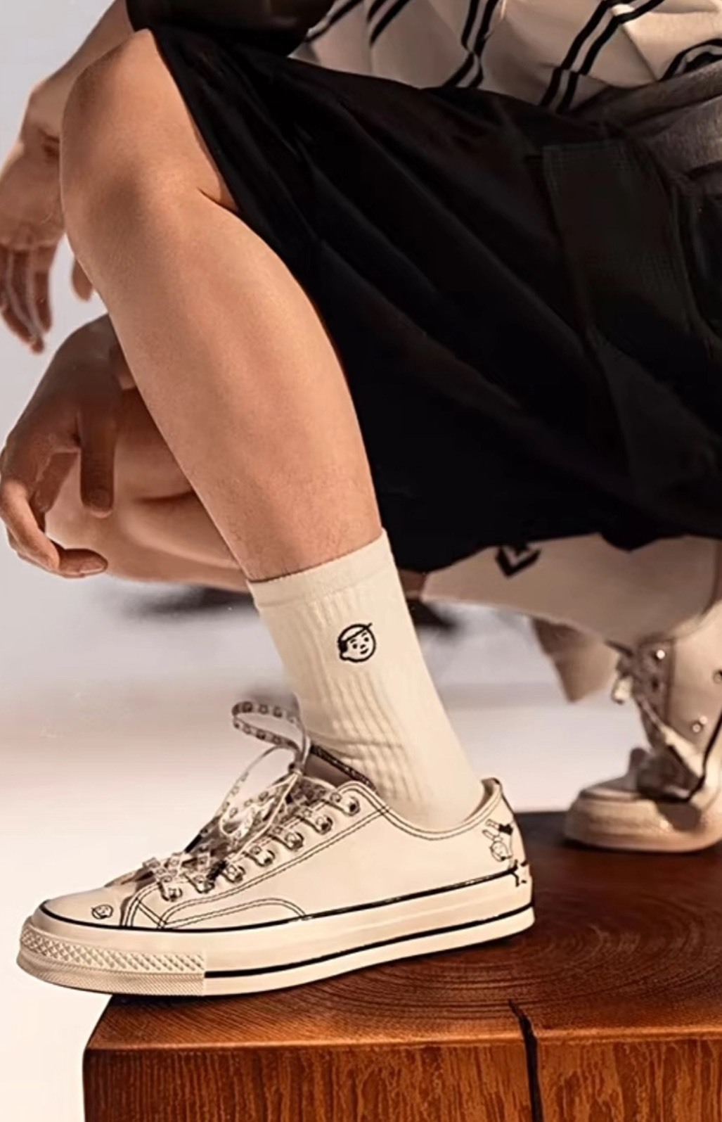 Converse Chuck Taylor 經典低幫帆布鞋｜白藍配色｜男女同款