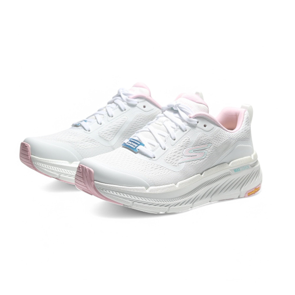 SKECHERS 慢跑鞋 MAX CUSHIONING 2.0 白粉 固特異 支撐 女 129700WPK