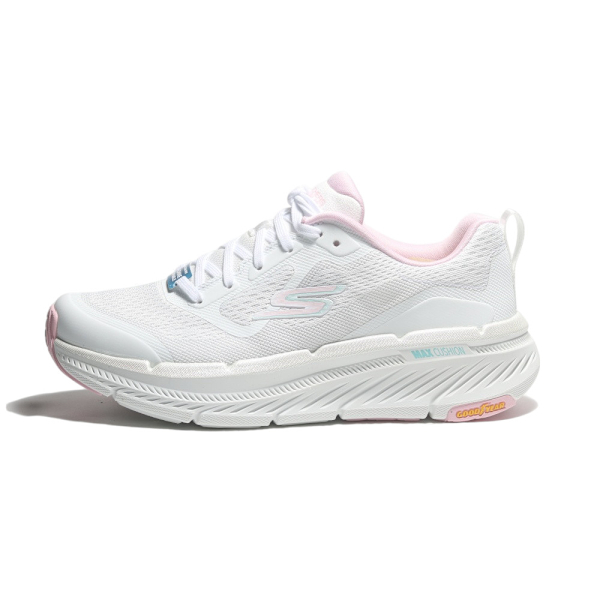 SKECHERS 慢跑鞋 MAX CUSHIONING 2.0 白粉 固特異 支撐 女 129700WPK