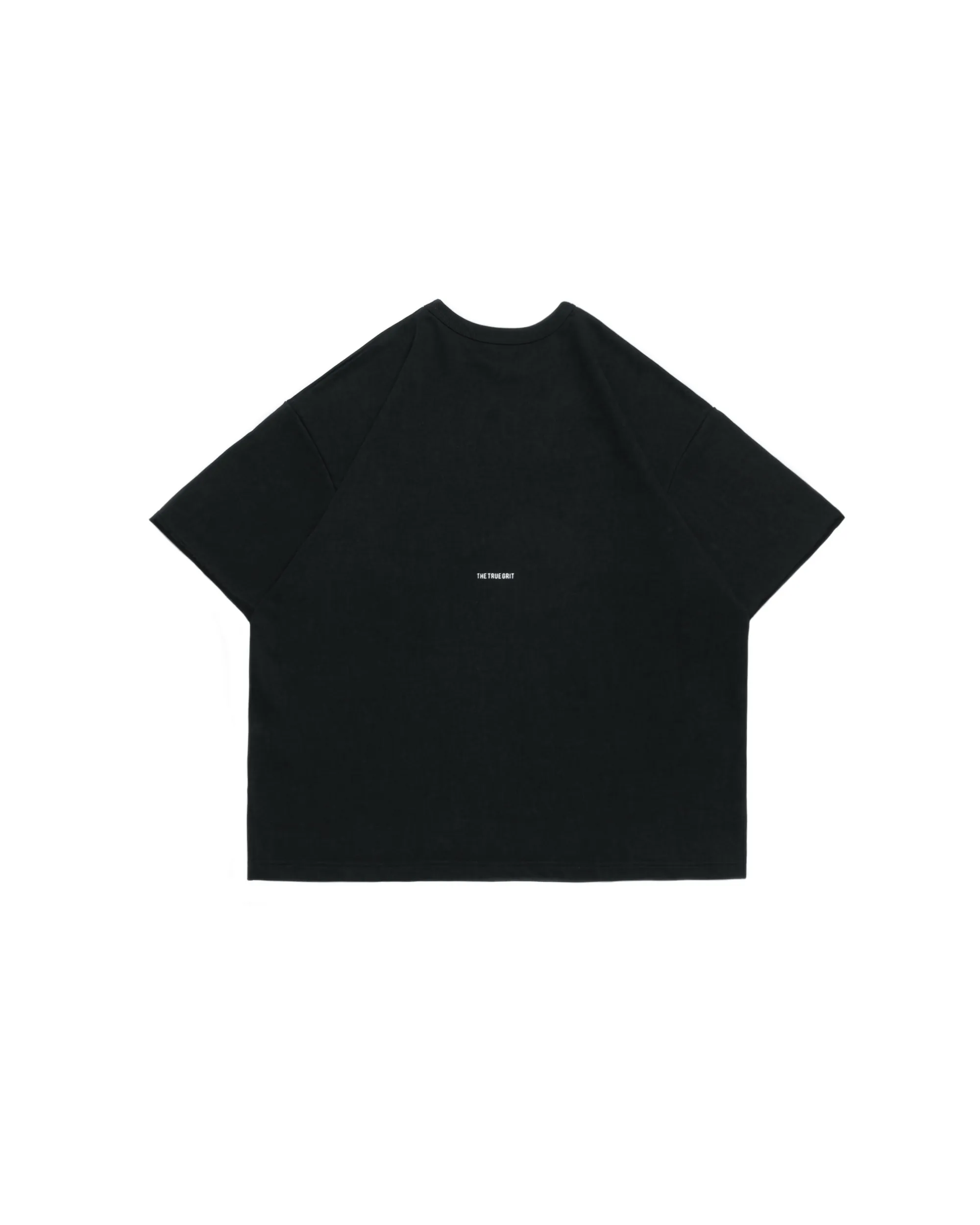 PERSEVERE WASHED FRENCH TERRY T-SHIRT - WASHED BLACK