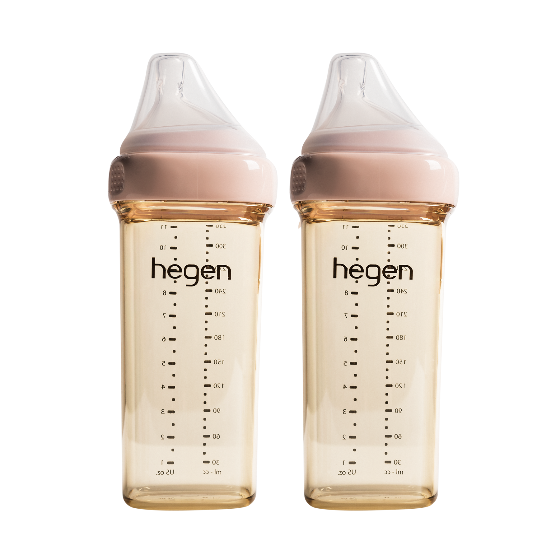 Hegen – PCTO™ PPSU多功能寬口奶瓶 330ml/11oz (2支裝) (粉紅色 / 藍色)