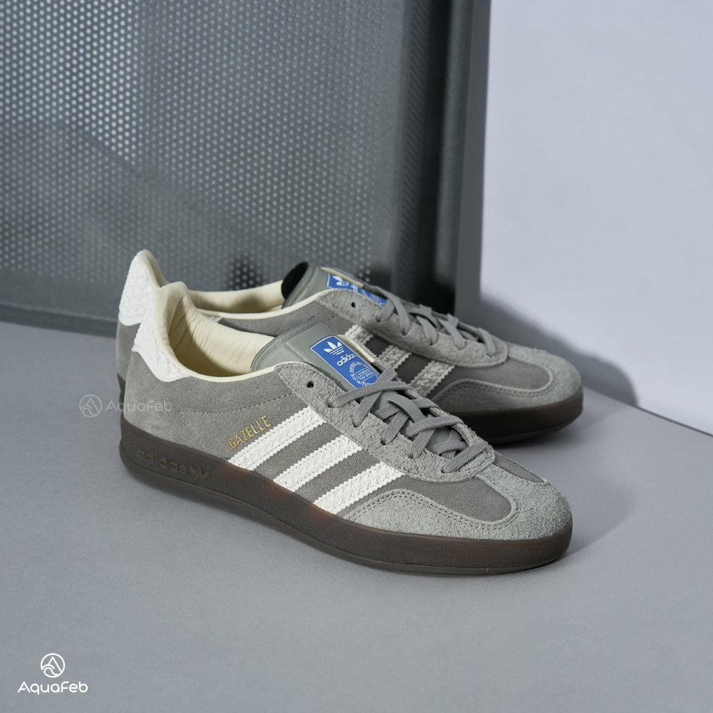 Adidas Originals Gazelle Indoor 男鞋 女鞋 灰色 中性 麂皮 復古 休閒鞋 IF1807
