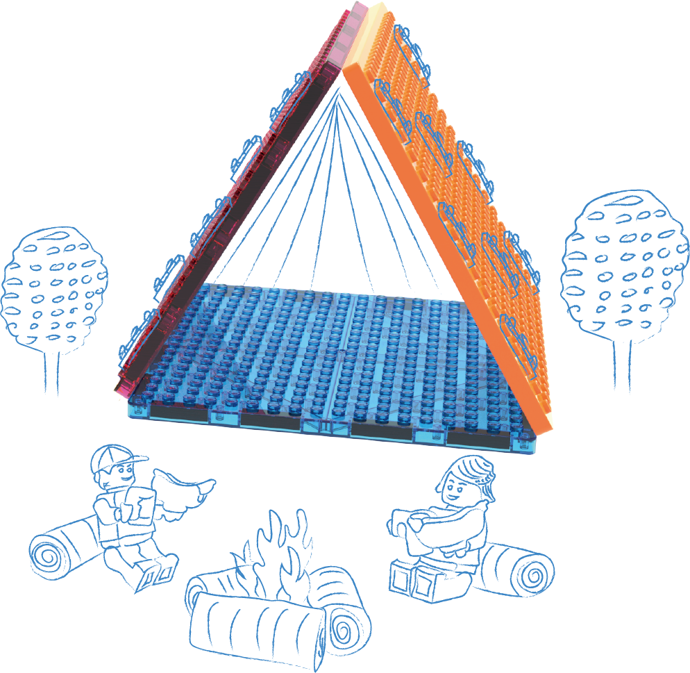 MAGBLOX-MAGBRIX 積木磁力片大正方形 6pcs