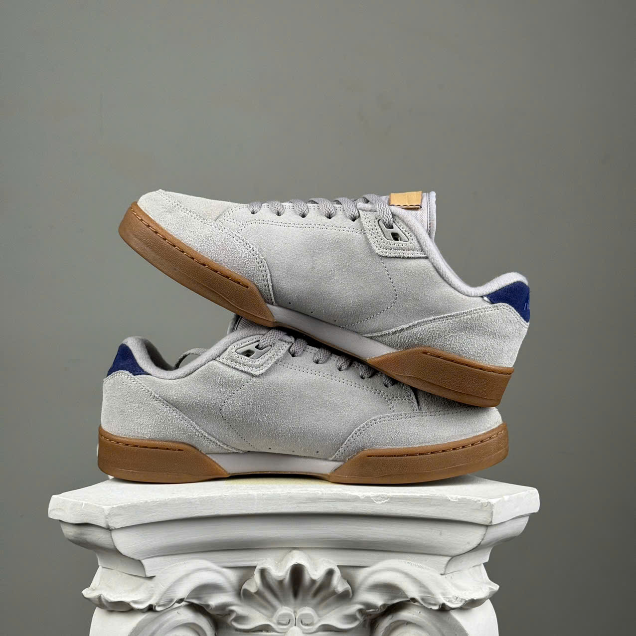 NIKE GRANDSTAND 2代 麂皮餅乾鞋 灰藍