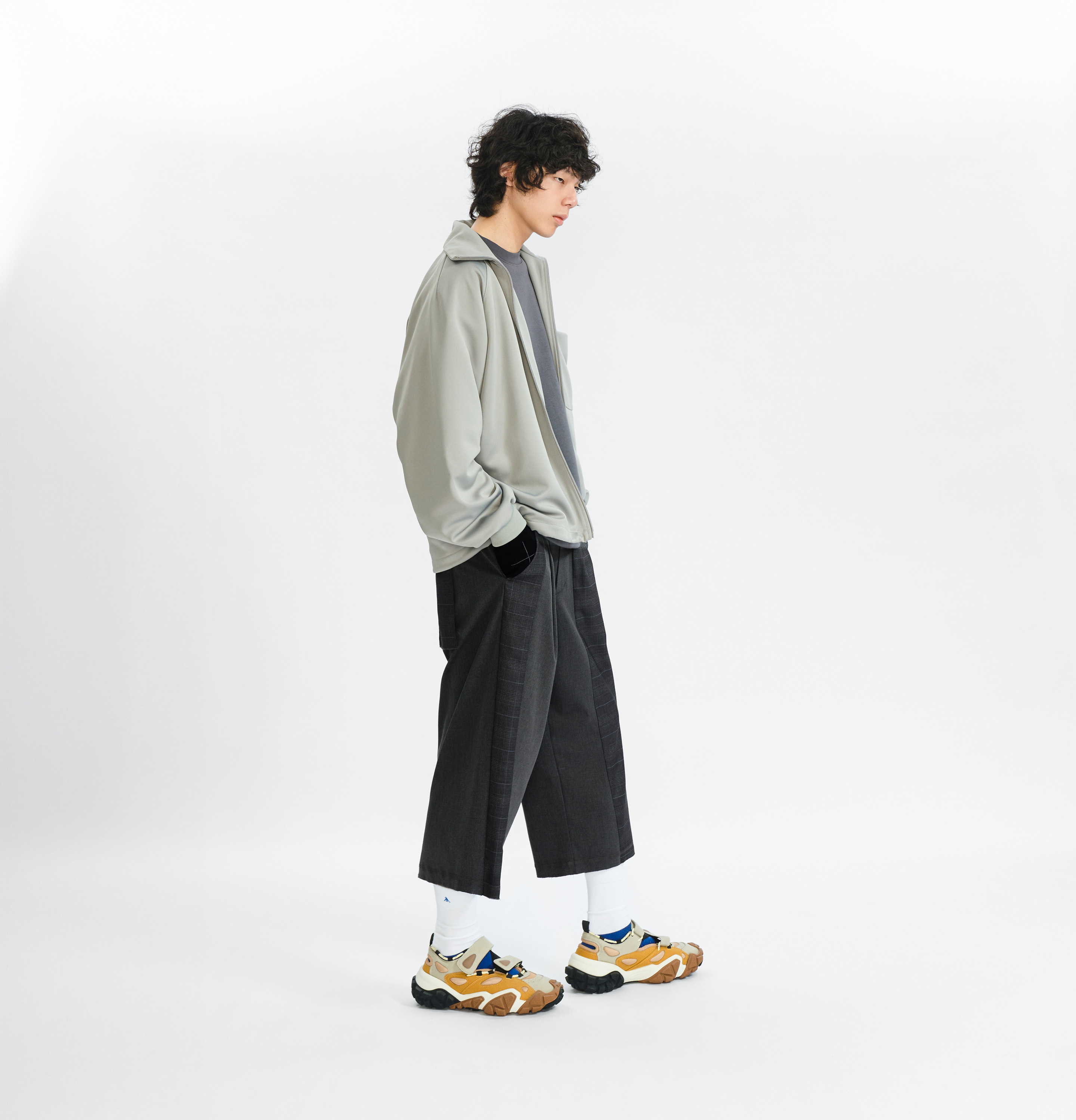 Asymmetrical Two-Piece Trouser Set
