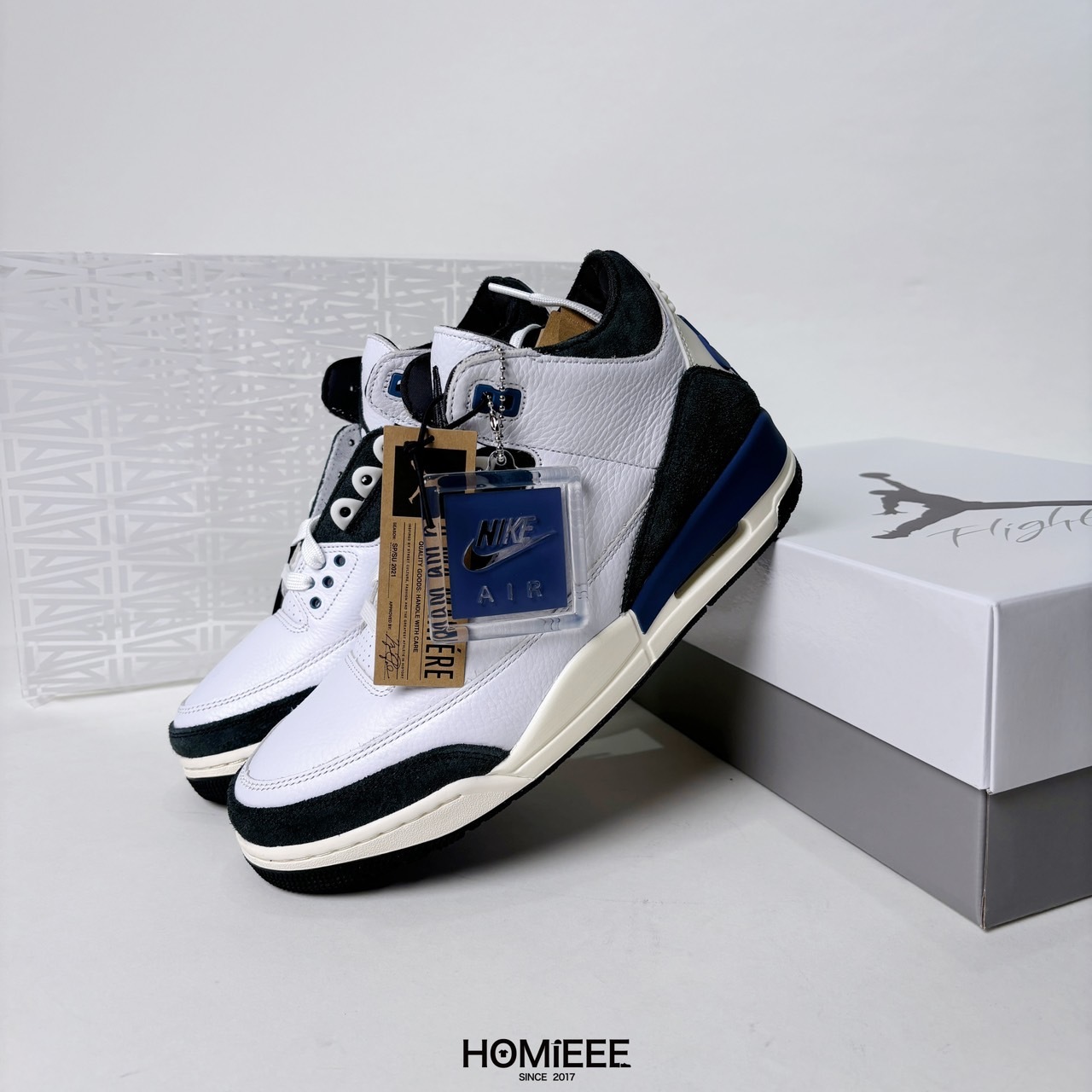 Air Jordan 3 x A Ma Maniere Retro 藍白 男鞋 [HV8571-100]