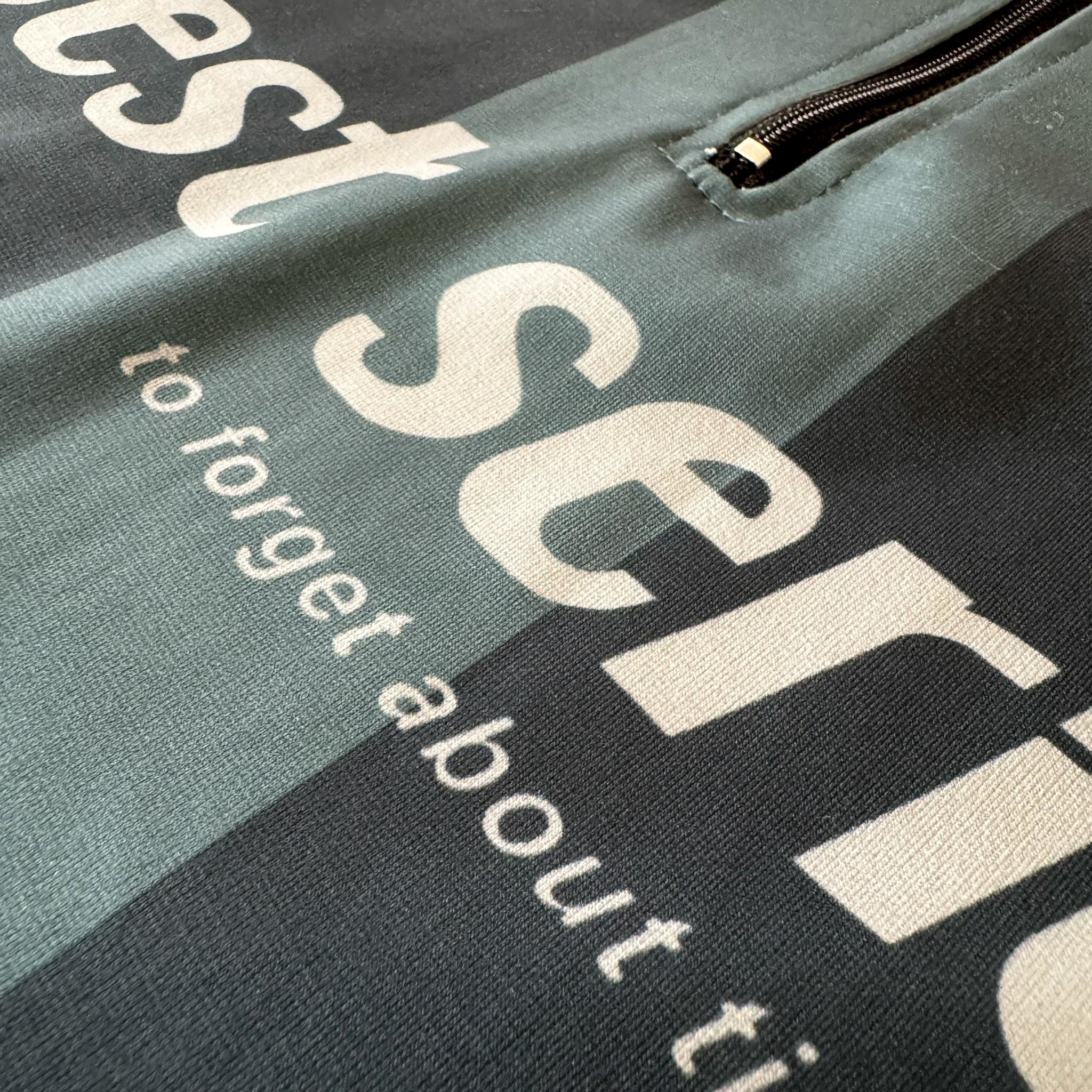 韓國短袖 best series 雙色直線半拉鍊球衣 18874