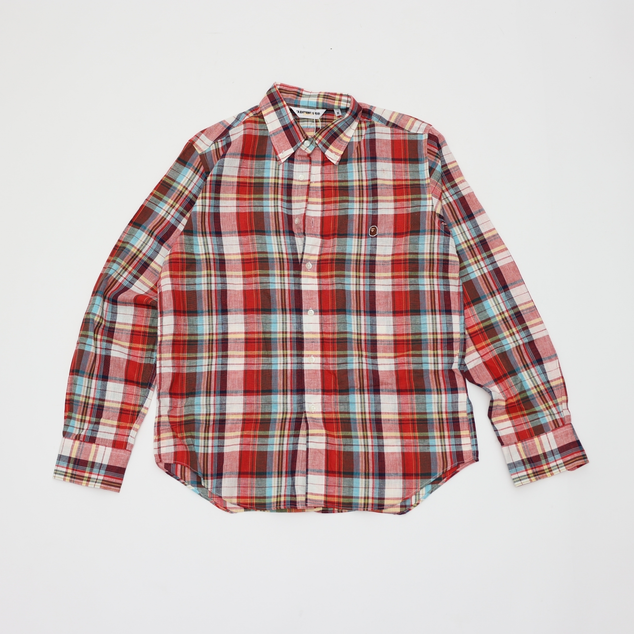 BAPE ONE POINT CHECK SHIRT SIZE M