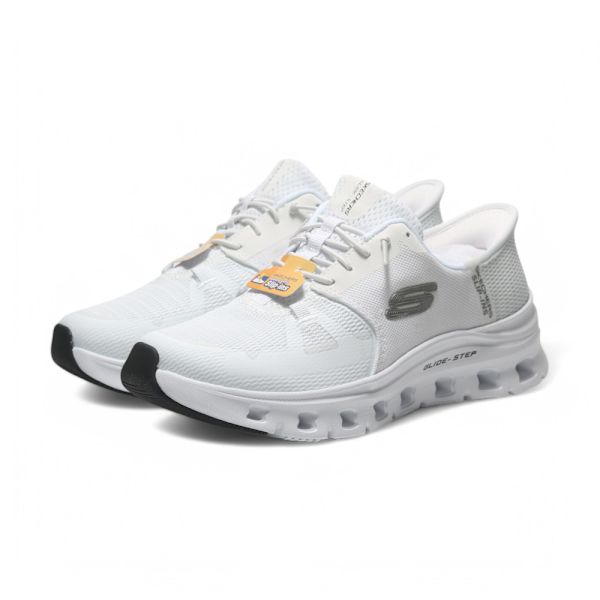 SKECHERS 休閒鞋 GLIDE-STEP PRO 白色 寬楦 瞬穿 女 150420WWHT