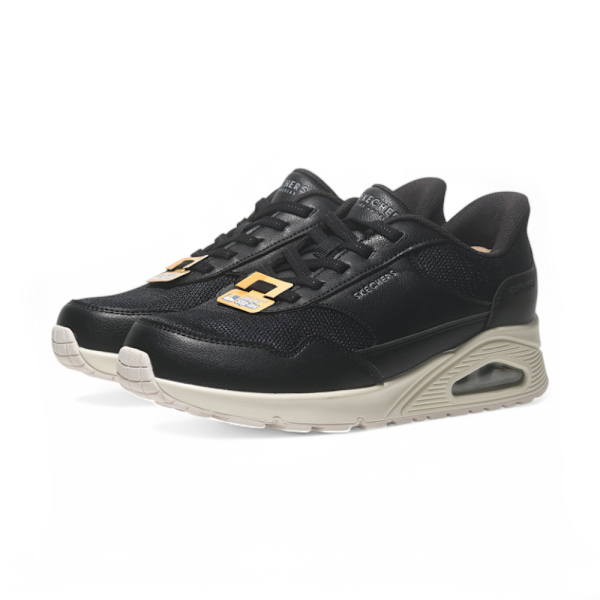 SKECHERS 休閒鞋 UNO-BANKSIA 黑 氣墊 瞬穿 健走鞋 女 177117WBLK