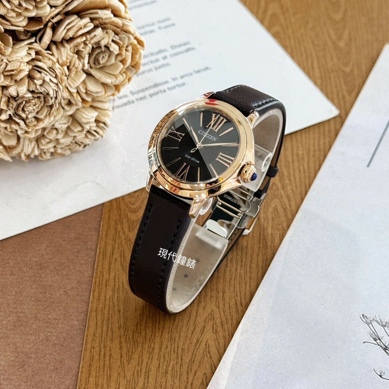 【CITIZEN 星辰】L系列光動能簡約時尚腕錶EM1163-09X 30.3mm 現代鐘錶