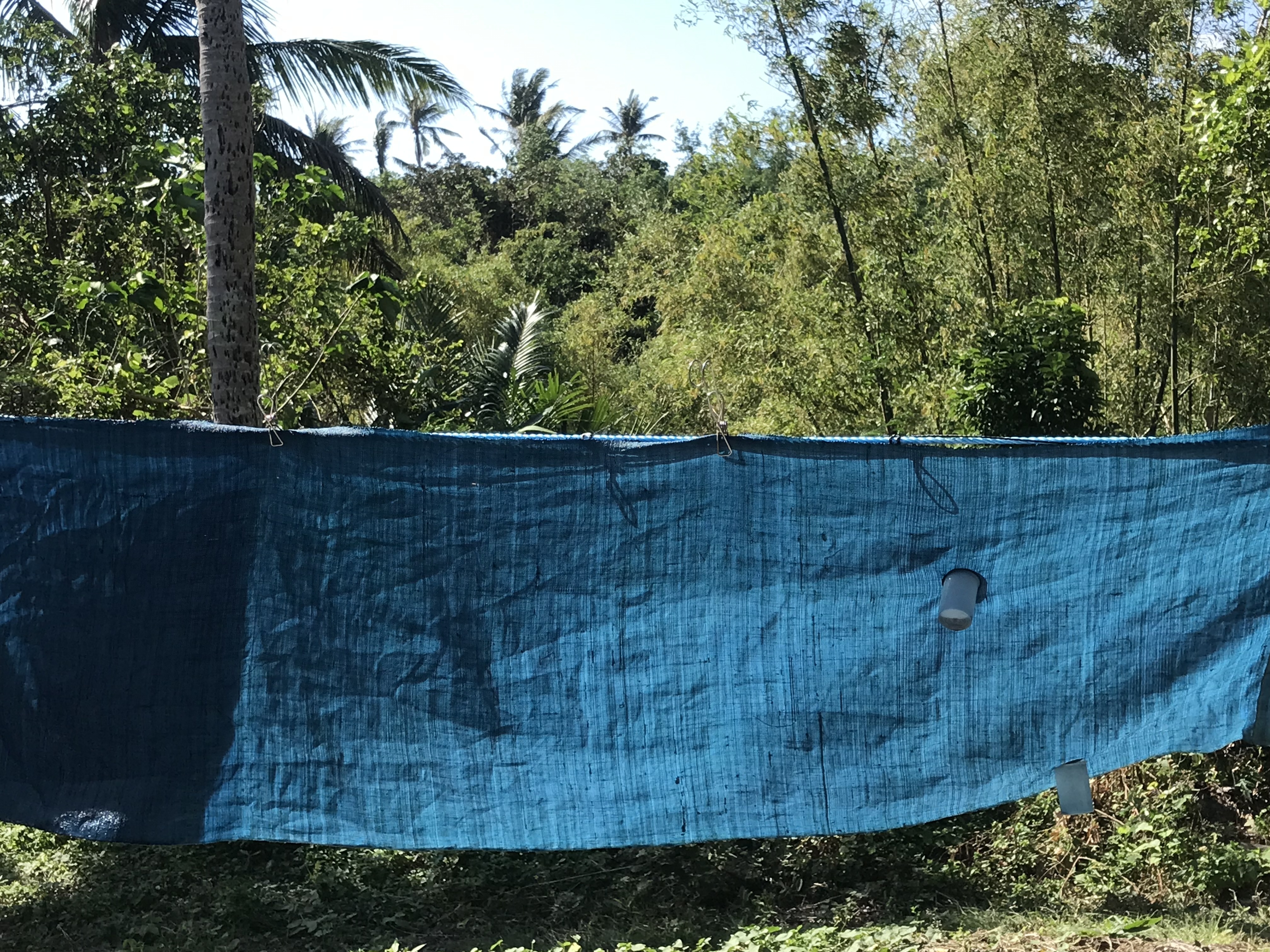 【訂製出貨】藍染麻布 (145*180 cm)