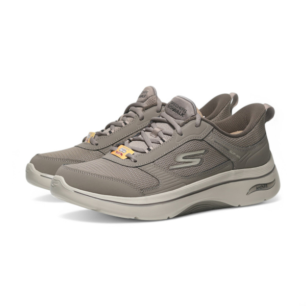 SKECHERS 休閒鞋 GO WALK ARCH FIT 2.0 卡其 瞬穿 健走鞋 男 216650KHK
