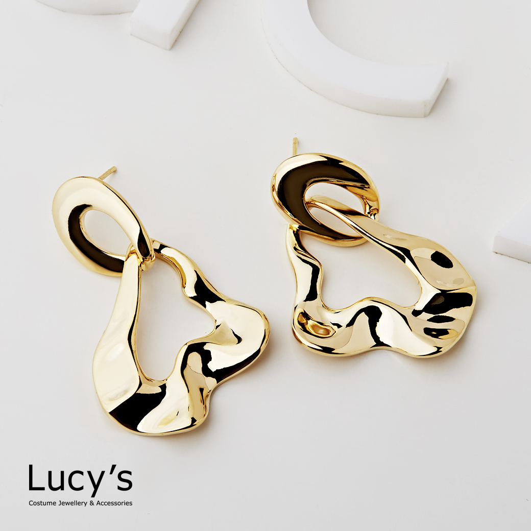 不規則幾何 耳環 (122687)