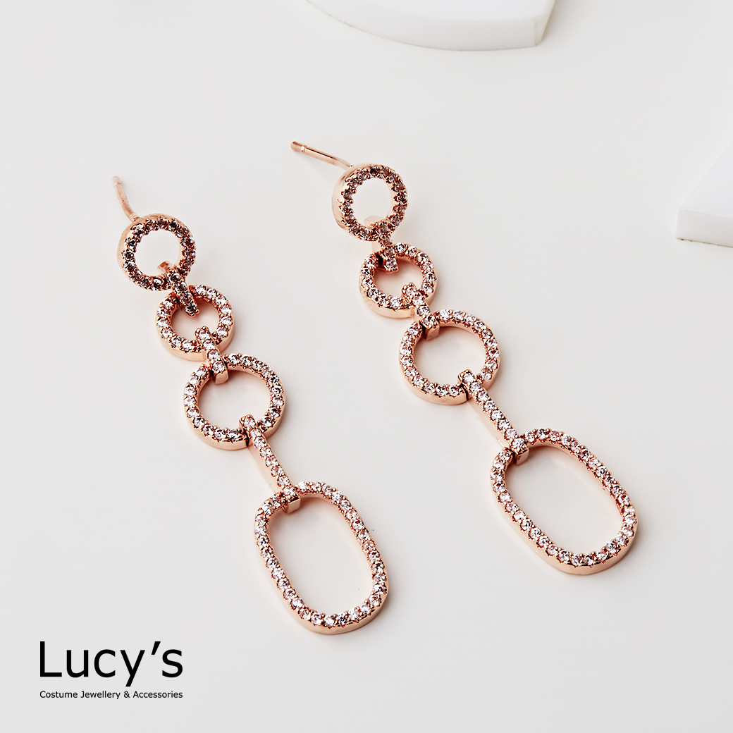 閃耀幾何連結 耳環 (122720)