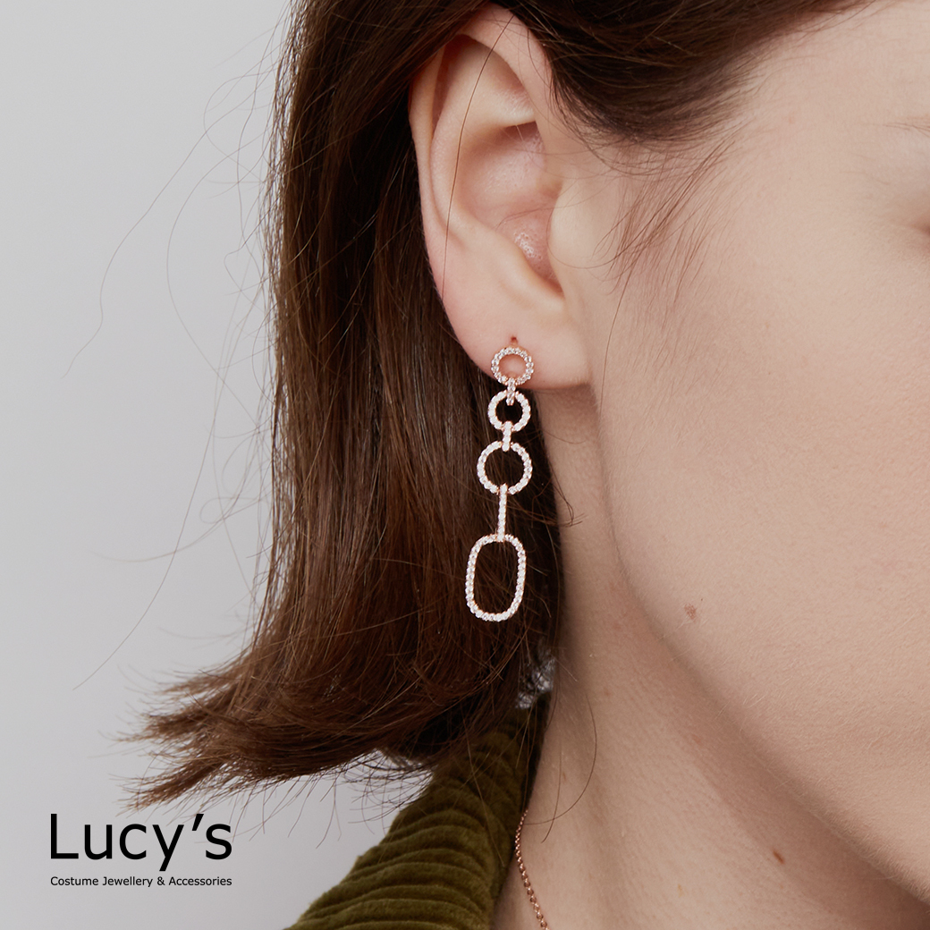 閃耀幾何連結 耳環 (122720)