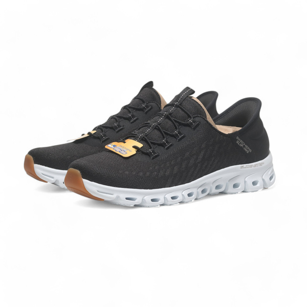 SKECHERS 休閒鞋 TRANQUILITY 黑白 瞬穿 鬆緊帶 女 104574BKW