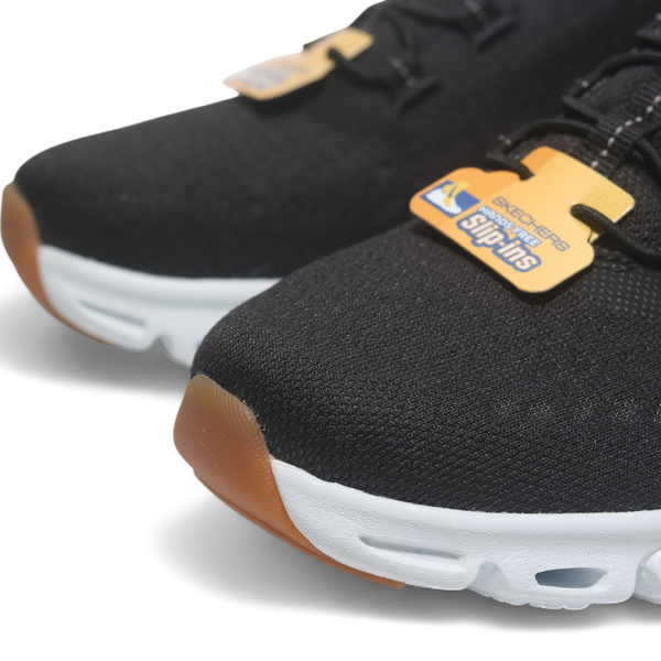 SKECHERS 休閒鞋 TRANQUILITY 黑白 瞬穿 鬆緊帶 女 104574BKW